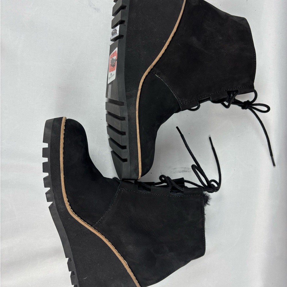 Eileen Fisher Alpine Wedge Sherpa Lined Bootie Size 6.5 - Picture 8 of 8